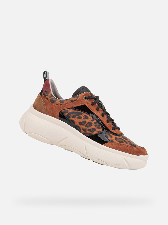 Geox Hnědé dámské tenisky Geox Nebula 2.0 X