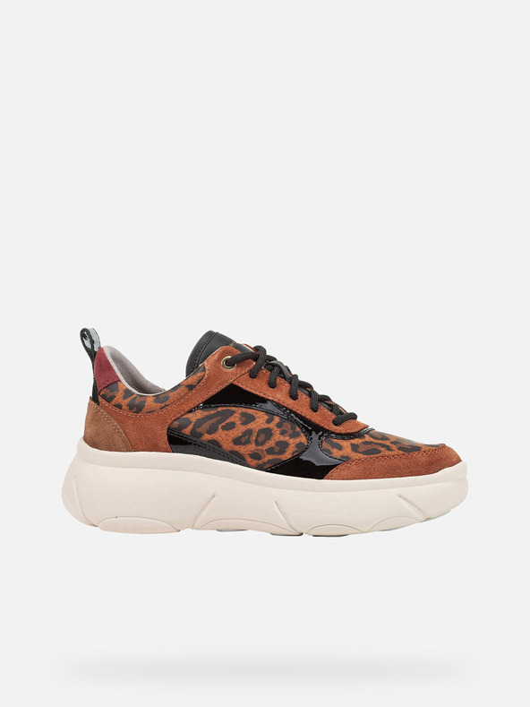 Geox Hnědé dámské tenisky Geox Nebula 2.0 X