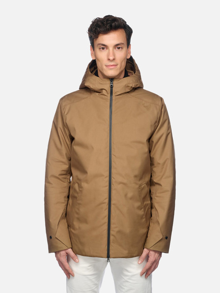 Geox Hnědá pánská bunda Geox Clintford