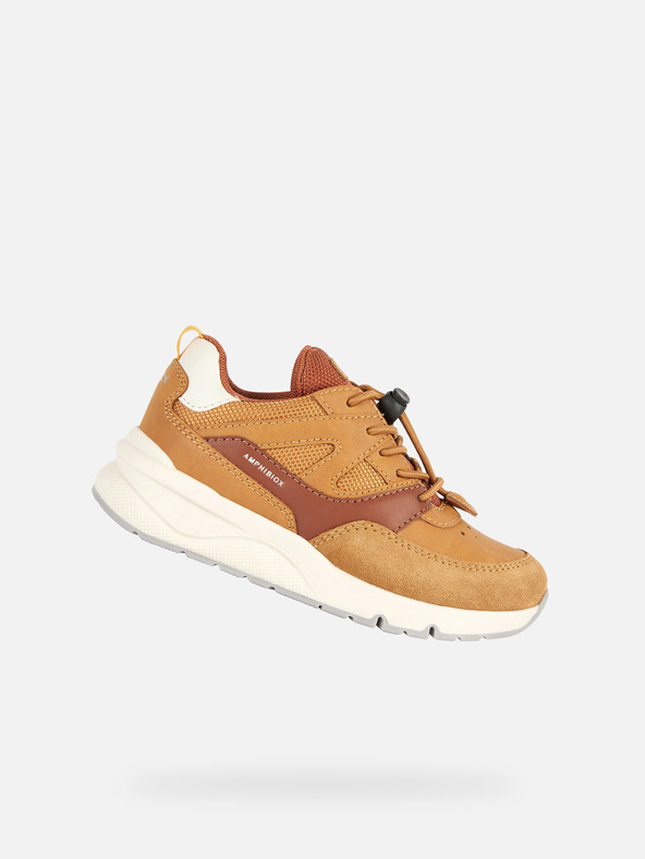 Geox Žluté chlapecké tenisky Geox Rooner B ABX