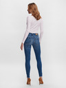 Vero Moda Modré skinny fit džíny VERO MODA Peach
