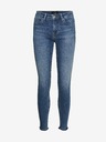 Vero Moda Modré skinny fit džíny VERO MODA Peach