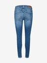 Vero Moda Modré skinny fit džíny VERO MODA Peach