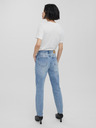 Vero Moda Modré straight fit džíny VERO MODA