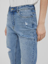 Vero Moda Modré straight fit džíny VERO MODA