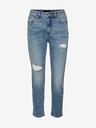 Vero Moda Modré straight fit džíny VERO MODA