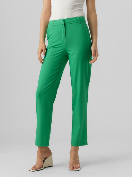 Vero Moda Zelené dámské kalhoty VERO MODA Zelda