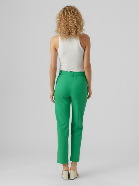 Vero Moda Zelené dámské kalhoty VERO MODA Zelda
