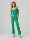 Vero Moda Zelené dámské žebrované basic tílko VERO MODA Glory