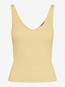 Vero Moda Světle žluté dámské žebrované basic tílko VERO MODA Glory