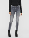 Vero Moda Šedé dámské skinny fit džíny VERO MODA Lux