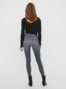 Vero Moda Šedé dámské skinny fit džíny VERO MODA Lux