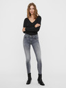 Vero Moda Šedé dámské skinny fit džíny VERO MODA Lux