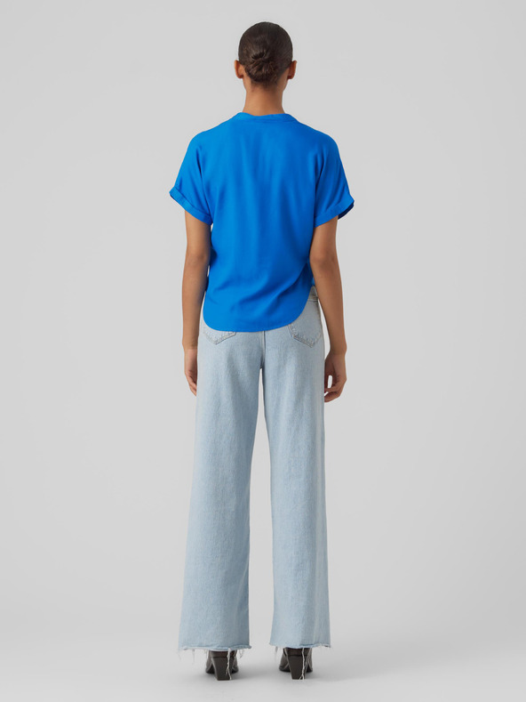 Vero Moda Modrá dámská halenka VERO MODA Beauty