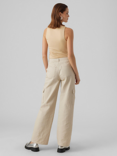Vero Moda Béžové dámské basic tílko VERO MODA Bianca