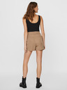 Vero Moda Hnědé dámské kraťasy VERO MODA Mia