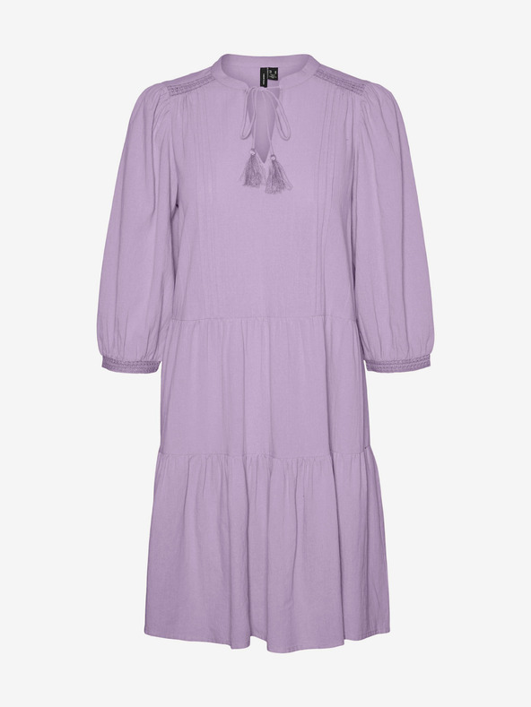 Vero Moda Světle fialové dámské šaty VERO MODA Pretty