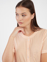 Vero Moda Oranžové dámské pruhované košilové šaty VERO MODA Bumpy