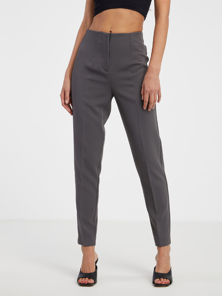 Vero Moda Šedé dámské kalhoty VERO MODA Sandy