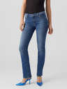 Vero Moda Modré dámské straight fit džíny VERO MODA Daf