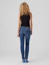 Vero Moda Modré dámské straight fit džíny VERO MODA Daf
