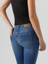 Vero Moda Modré dámské straight fit džíny VERO MODA Daf