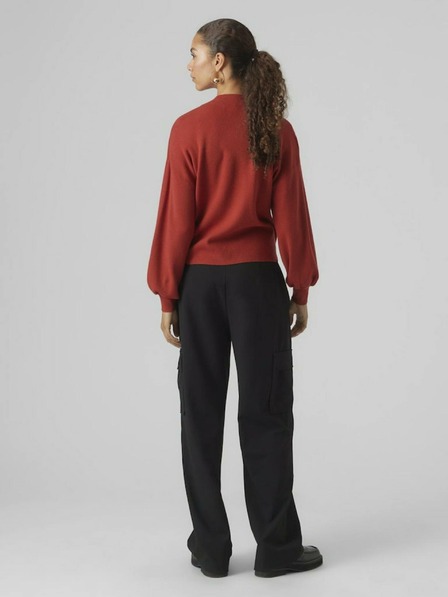 Vero Moda Červený dámský svetr VERO MODA Nancy