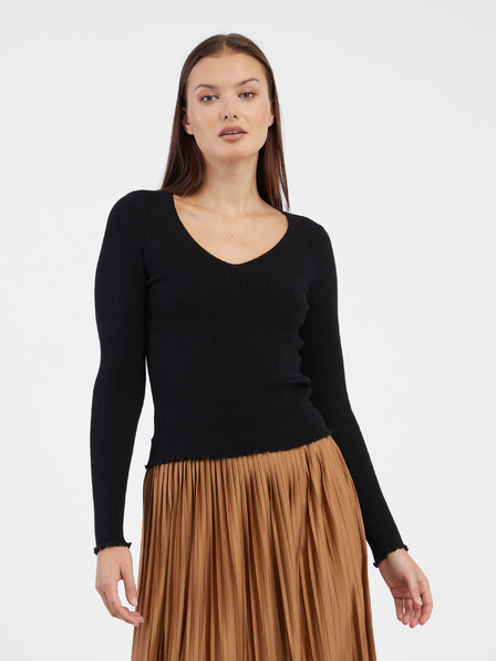 Vero Moda Černý dámský svetr VERO MODA Evie