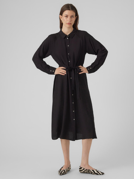 Vero Moda Černé dámské košilové šaty VERO MODA Debby