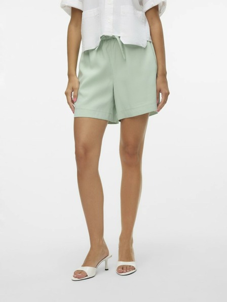 Vero Moda Světle zelené dámské kraťasy Vero Moda Carmen
