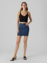 Vero Moda Tmavě modrá dámská džínová sukně Vero Moda Luna