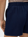 Vero Moda Tmavě modré dámské kraťasy s příměsí lnu Vero Moda Jesmilo