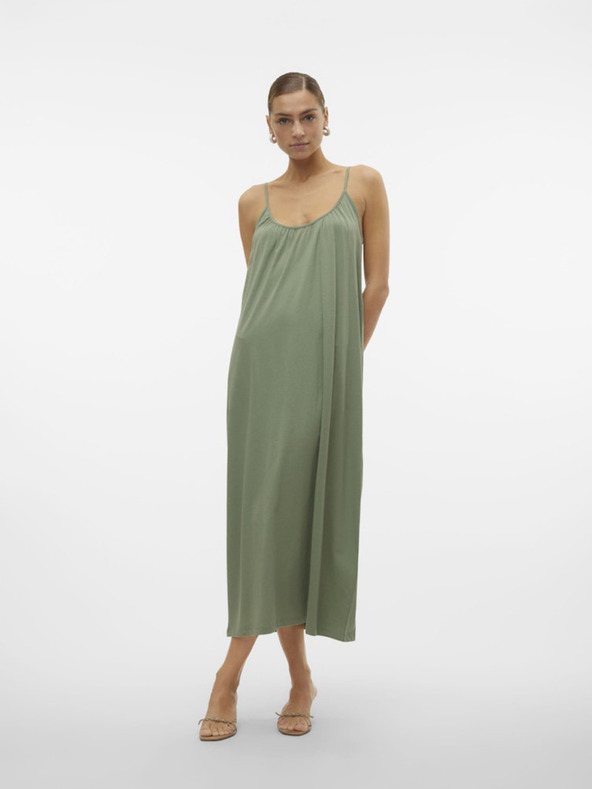 Vero Moda Zelené dámské basic maxišaty Vero Moda Luna