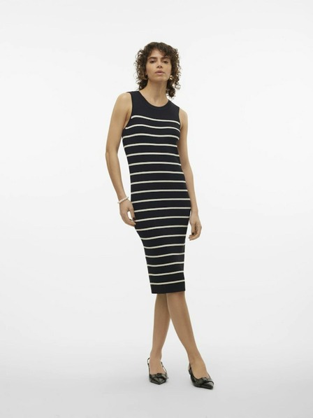Vero Moda Černé dámské pruhované šaty Vero Moda Gizelle