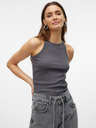 Vero Moda Tmavě šedé dámské basic tílko Vero Moda Chloe