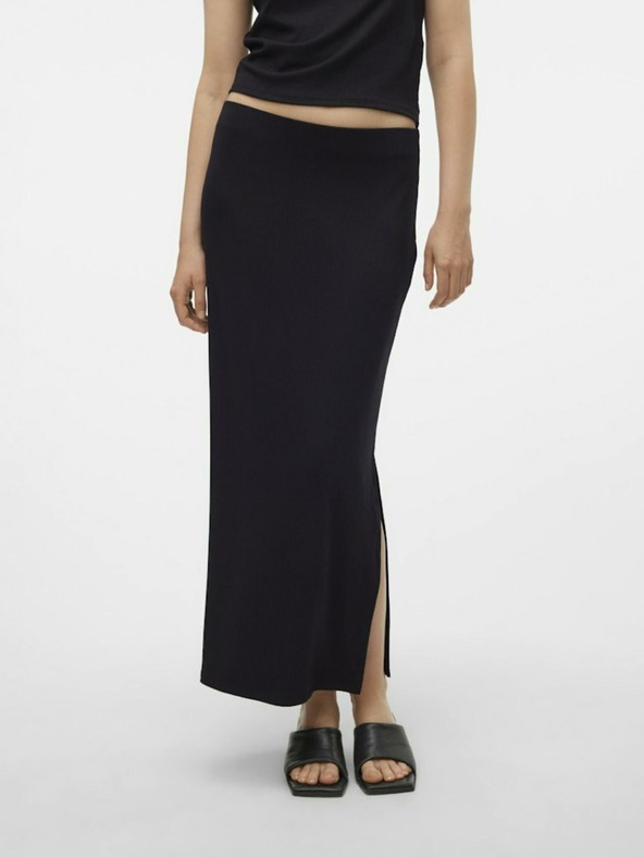 Vero Moda Černá dámská pouzdrová midi sukně Vero Moda Mary