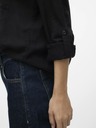 Vero Moda Černá dámská lněná halenka Vero Moda Linn Bumpy