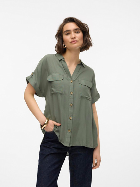 Vero Moda Zelená dámská košile Vero Moda Bumpy