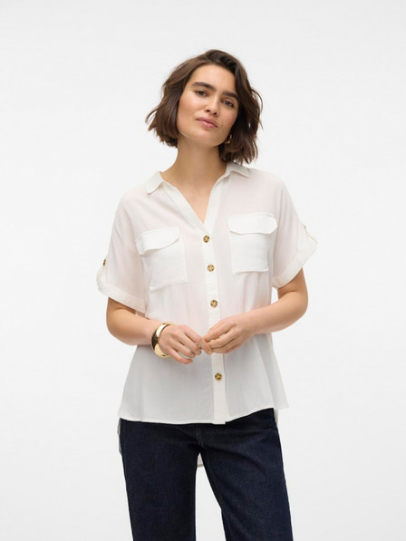 Vero Moda Bílá dámská košile Vero Moda Bumpy