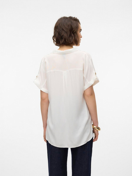 Vero Moda Bílá dámská košile Vero Moda Bumpy