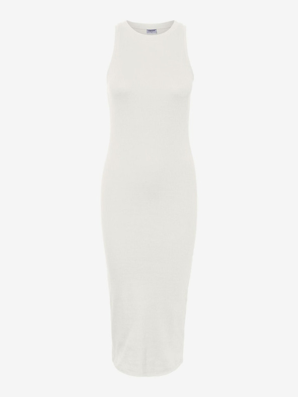 AWARE by VERO MODA Bílé dámské pouzdrové basic šaty AWARE by VERO MODA Lavender