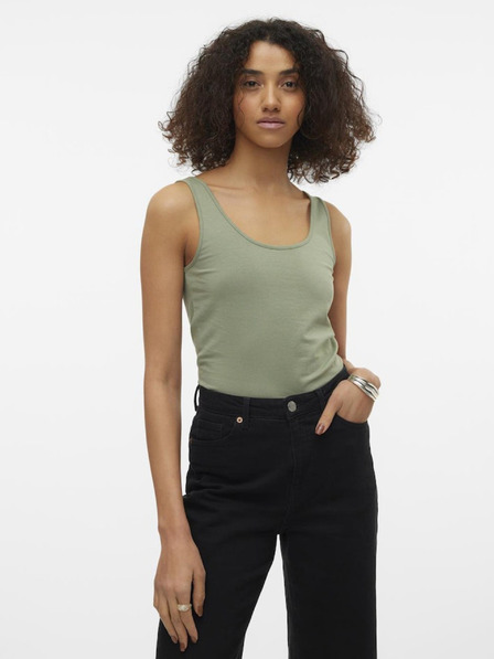 Vero Moda Zelené dámské basic tílko VERO MODA Maxi