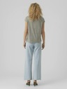 Vero Moda Bílo-zelené dámské pruhované tričko Vero Moda Ava