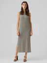 AWARE by VERO MODA Černo-béžové dámské pruhované maxišaty AWARE by VERO MODA Fiona