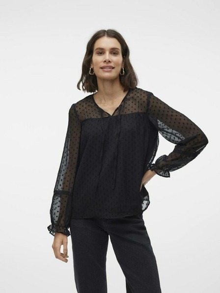 Vero Moda Černá dámská halenka Vero Moda Leah
