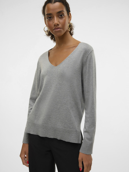 Vero Moda Šedý dámský svetr Vero Moda Silje