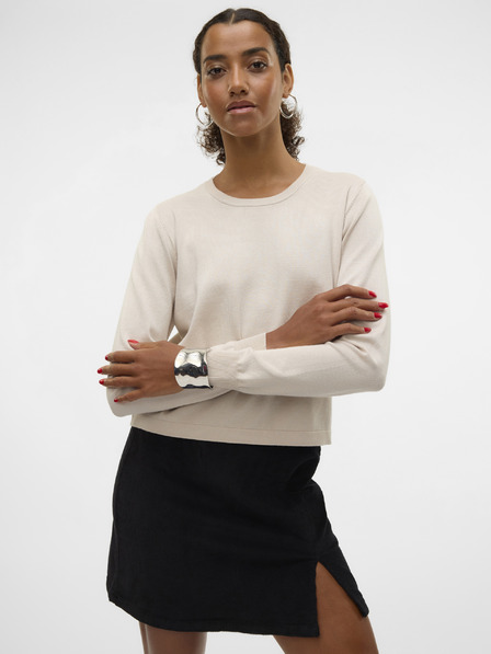 Vero Moda Béžový dámský svetr Vero Moda Silje