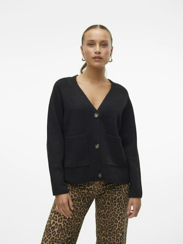 Vero Moda Černý dámský kardigan Vero Moda Boom