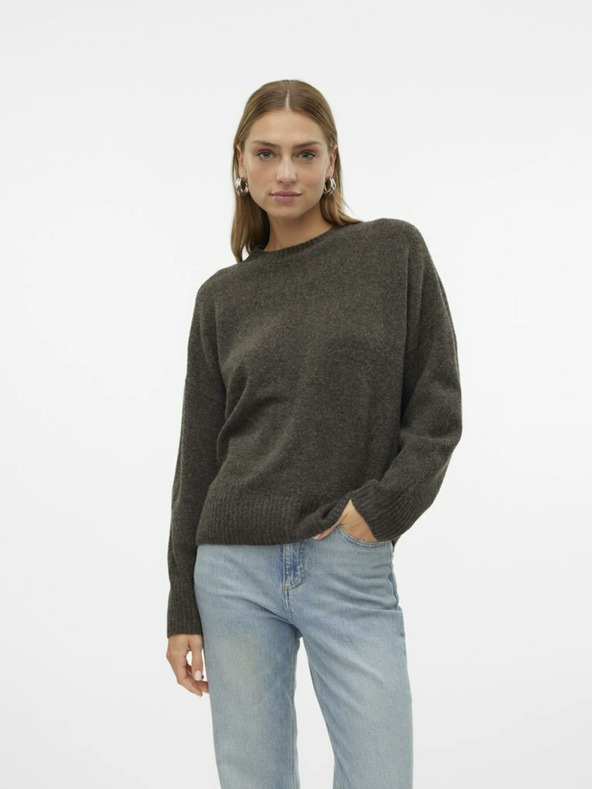Vero Moda Hnědý dámský svetr Vero Moda Boom