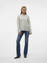 Vero Moda Béžovo-šedý dámský pruhovaný svetr Vero Moda Flawless